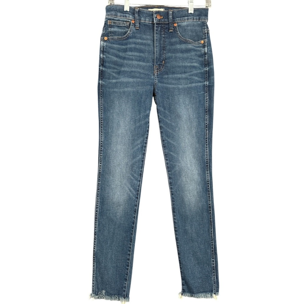 Madewell 10" High-Rise Skinny Jeans Women 27 Cotton Blue